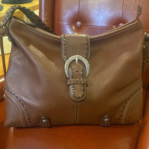 Brighton ~ Brown Leather Hobo Handbag ~ great preloved condition - Picture 15 of 16